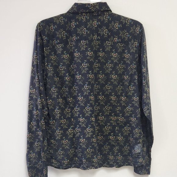 Women's Eddie Bauer Large Button Down Sheer Top - Picture 2 of 6